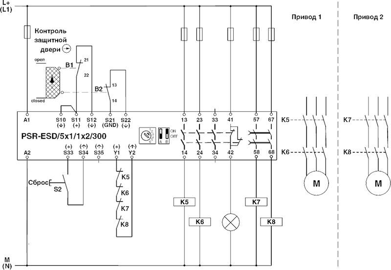 2981428 Phoenix contact  PSR-SCP-24DC/ESD/5X1/1X2/300 Реле безопасности