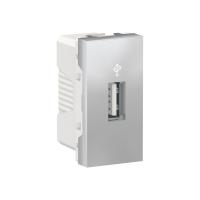 Schneider Electric NU342930 UNICA MODULAR USB-КОННЕКТОР, 1 модуль, алюминий