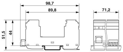 Phoenix contact 2906484 VAL-MS/4+0-BE/FM RN. Базовый элемент для защиты от перенапряжений, тип 2