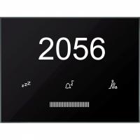 Schneider Electric LSSMDP01NS ОБРАЗЕЦ Стеклянная сенсорная коридорная панель GTP, 1 кнопка, с № комнаты,присут