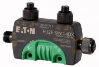 174726 T-Connector SWD, модуль ввода/вывода IP69K, 24 В пост. тока, четыре входа, два гнезда входа/выхода M12 (EU2E-SWD-4DX)