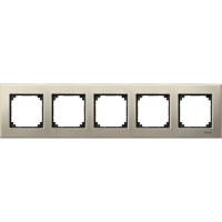 Schneider Electric MTN403505 MERTEN M-Elegance РАМКА металлическая 5 постов, ТИТАН, SM