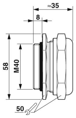 Phoenix contact 1607729 HC-M-KV-M40(27-34) Кабельный ввод