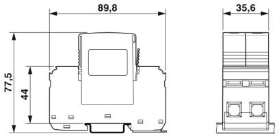 Phoenix contact 2800187 VAL-MS-T1/T2 335/12.5/1+1 Молниеотвод / разрядник для защиты от импульсных перенапряжений типа 1/2