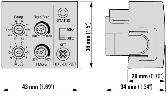 174621 Модуль настройки преобразователя DE1 (DXE-EXT-SET)
