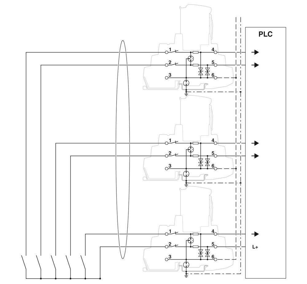 Phoenix contact 2906794 TTC-6P-2X1-F-M-24DC-PT-I Устройство защиты от перенапряжений