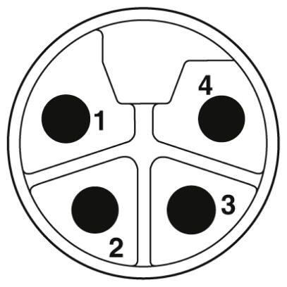 Phoenix contact 1425071 SAC-4P-M12MRL/ 5,0-PUR Силовой кабель