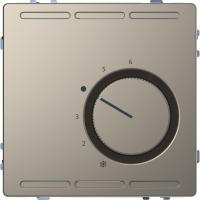 Schneider Electric MTN5762-6050 D-Life ТЕРМОРЕГУЛЯТОР с центр. пл. с перекл. конт.230В, НИКЕЛЬ, SD