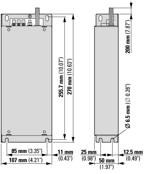 172279 Фильтр радиопомех, 1~ , 480 В, 12A (DX-EMC34-011-FS2)