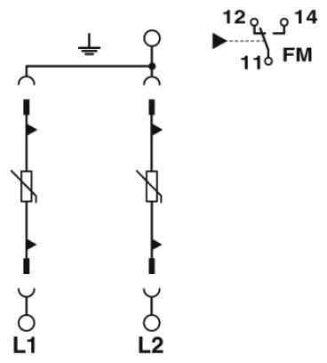 Phoenix contact 2910385 VAL-US-480D/30/2+0-FM Устройство защиты от перенапряжений, тип 2