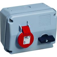 ABB 2CMA167686R1000 Розетка с выключателем и механической блокировкой 432MHS6, 32A, 3P+N+E, IP44, 6ч