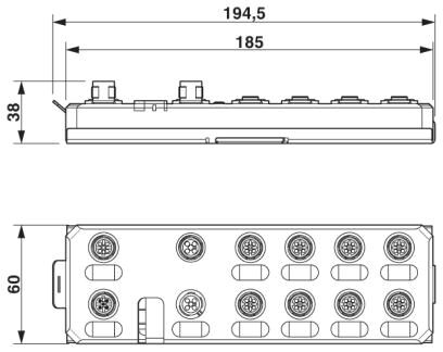 Phoenix contact 2701505 AXL E PB DI16 M12 6M Децентрализ. устройство ввода-вывода