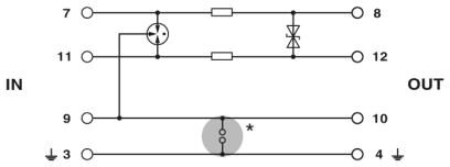 Phoenix contact 2856032 PT 1X2-24DC-ST Штекерный модуль для защиты от перенапр-й