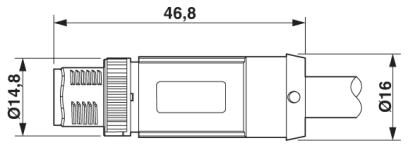 Phoenix contact 1407324 SAC-4P-MS/5,0-28R/FS SCO RAIL Кабель для датчика / исполнительного элемента
