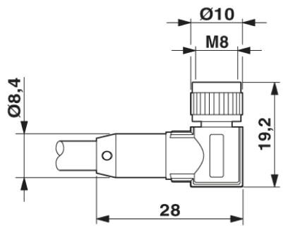 Phoenix contact 1683523 SAC-3P-M12Y/2X 5,0-PUR/M8FR-2L Кабель для датчика / исполнительного элемента