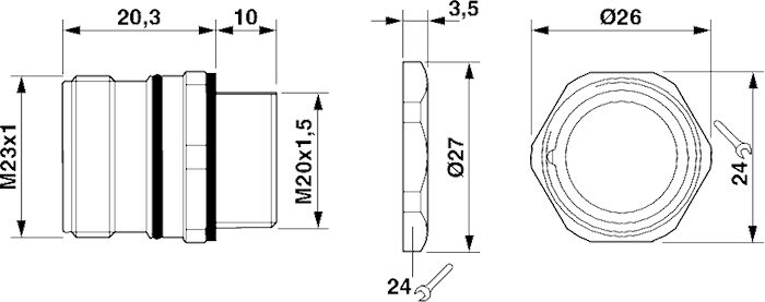 Phoenix contact 1614971 RC-17P1N8A6RVC Разъем блочный
