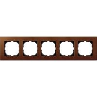 Schneider Electric MTN4055-3472 MERTEN M-Elegance РАМКА деревянная 5 постов, ВИШНЯ, SM
