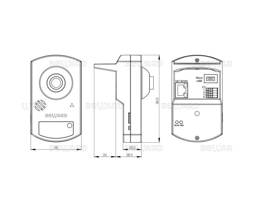 Beward BD43CW (2.8 мм)