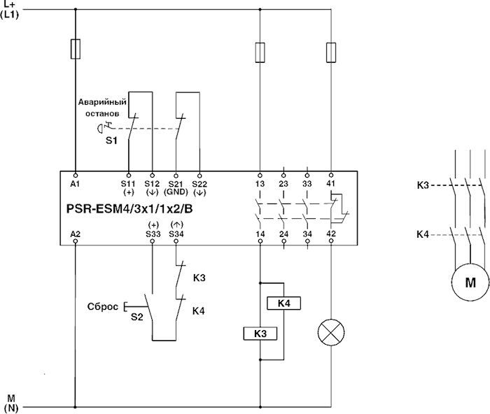 Phoenix contact 2963776 PSR-SCP- 24UC/ESM4/3X1/1X2/B Реле безопасности