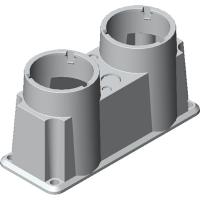 ABB 1SCA022560R5730 Фланец OEZXC12L нижний (фланец II/C) для рубильников в пласт. боксе, под кабель 2xd20,5 + 2xd10