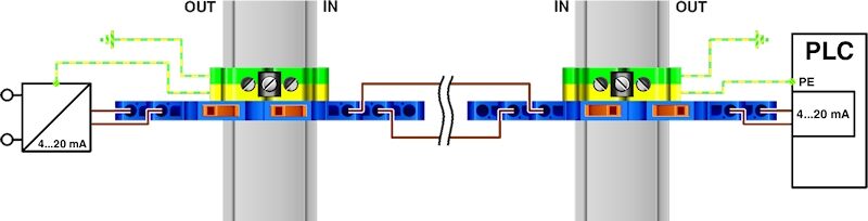 2859424 Phoenix contact TT-ST-M-EX(I)-24DC Устройство защиты от перенапряжений
