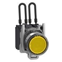 Schneider Electric XB4BW28B5 КН.С ПОДС.,С ЛАМПОЙ ТЕСТ, 24В, ПРОЗ.,МЕТ