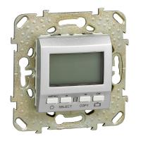 Schneider Electric MGU5.505.30ZD UNICA TOP ТЕРМОСТАТ программируемый, недельный, встроенный термодатчик, АЛЮМИНИЙ