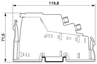 Phoenix contact 2878159 IBS IL 24 RB-LK-2MBD Ответвительная клемма