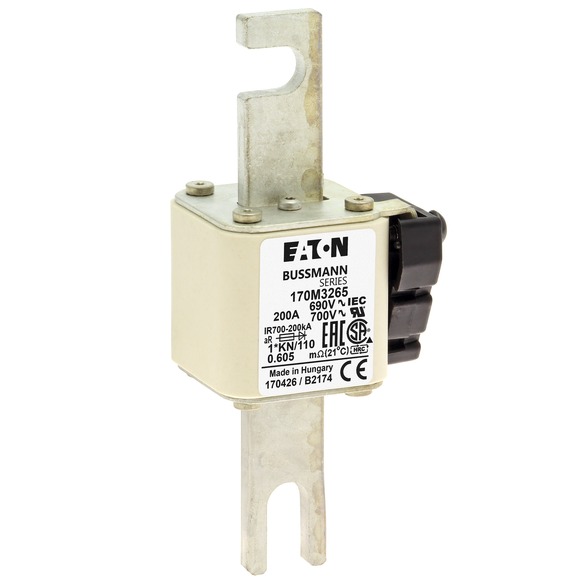 170M3265 Быстрый предохранитель 200A 690V 1*KN/110 AR UC