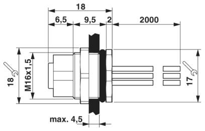 Phoenix contact 1458790 SACC-DSI-M12FS-12CON-M16/2,0 Встраиваемые разъемы