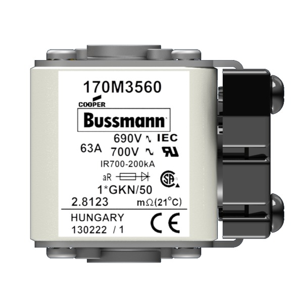 170M3560 Быстрый предохранитель 63A 690V 1*GKN/50 AR UC