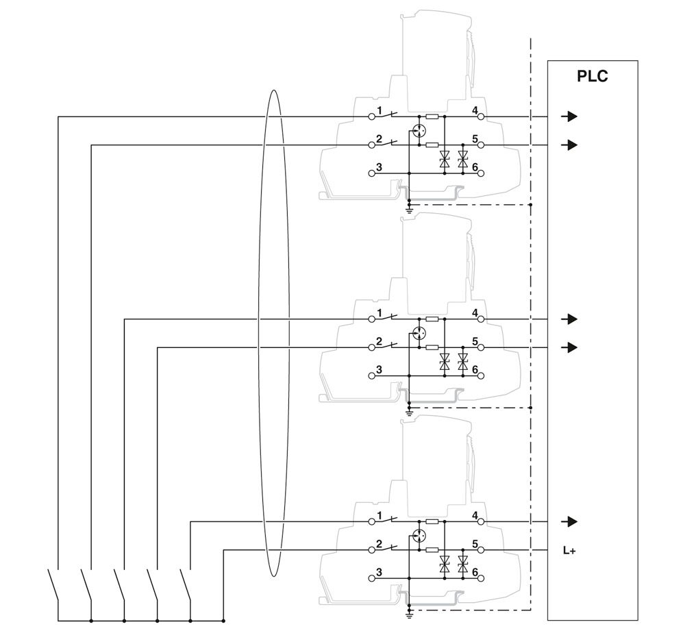 Phoenix contact 2906753 TTC-6P-2X1-M-24DC-PT-I Устройство защиты от перенапряжений