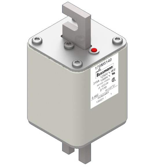 170M5140 Быстрый предохранитель 315A 1250V 2/110 AR CU