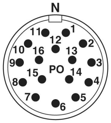 Phoenix contact 1619352 CA-16P1N12T008S Кабельный соединитель