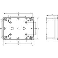 Schneider Electric NSYTBP292416H ПЛАСТ.КОРОБКА PK-UL IP66 192x164x105