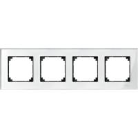Schneider Electric MTN404419 MERTEN M-Elegance РАМКА стеклянная 4 поста, БРИЛЛИАНТ, SM