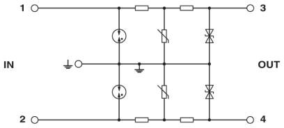 2858881 Phoenix contact TT-ST-2/2-24DC Устройство защиты от перенапряжений