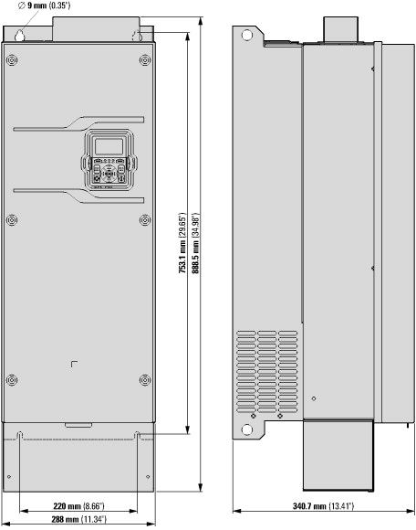 9701-5010-00P Преобразователь частоты DG1 3~/3~230В 170A 45кВт, IP21, фильтр ЭМС (DG1-32170FB-C21C)