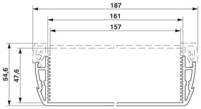 Phoenix contact 2200903 HC-ALU 6-161 PROFILE 150 Корпус для электроники