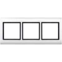 Schneider Electric MTN400319 MERTEN Aquadesign РАМКА 3 ПОСТА, ПОЛ.БЕЛЫЙ
