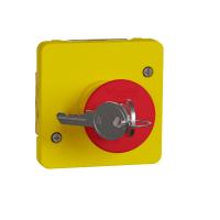 Schneider Electric MUR35052 MUREVA S МЕХАНИЗМ АВАРИЙНОГО ВЫКЛЮЧАТЕЛЯ с ключом д/активации 3А, желтый, IP55