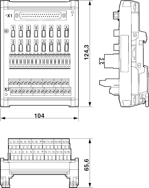 Phoenix contact 2905868 UM-D37M/DS/FU/DI120V/C300/R Интерфейсный модуль