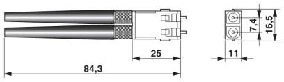 Phoenix contact 1656479 VS-PC-2XPOF-980-SCRJ/SCRJ-5 Соединительный оптоволоконный кабель