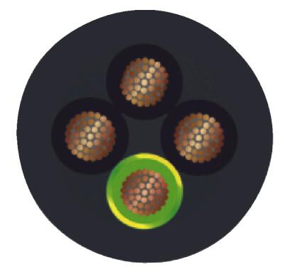 Phoenix contact 1408842 SAC-4P-M12MRS/10,0-PUR PE Силовой кабель