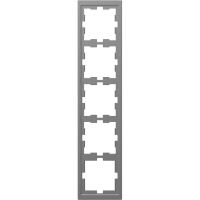 Schneider Electric MTN4050-6536 MERTEN D-Life РАМКА 5-постовая, НЕРЖ. СТАЛЬ