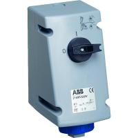 ABB 2CMA167824R1000 Розетка с выключателем и механической блокировкой 216MVS6W, 16A, 2P+E, IP67, 6ч