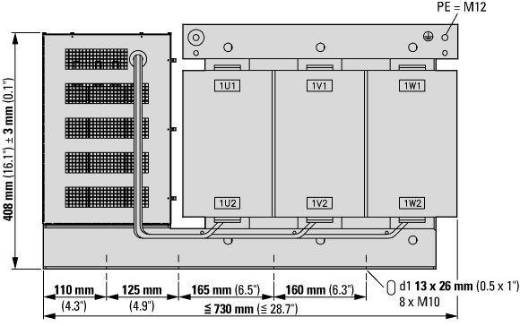 169149 Синус-фильтр (3~440В, 480A) (DX-SIN3-480)