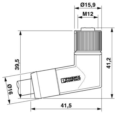 Phoenix contact 1414818 SAC-5P-10,0-PUR/M12FRK PE SH Силовой кабель