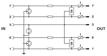 Phoenix contact 2800056 DT-UFB-IB-RB0 Устройство защиты от перенапряжений