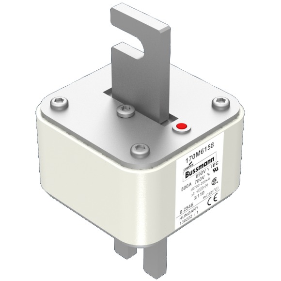 170M6158 Быстрый предохранитель 500A 690V 3/110 AR UC